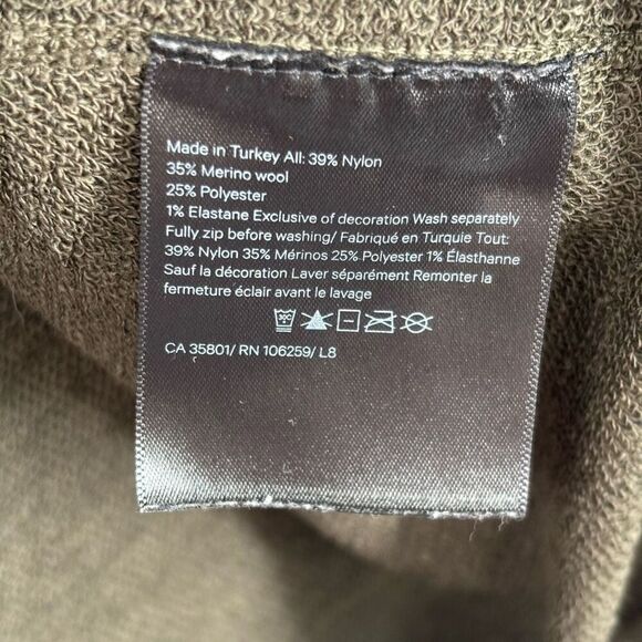 Lululemon Engineered Warmth Merino Wool Blend Jacket Dark Olive Size Large - Picture 12 of 12
